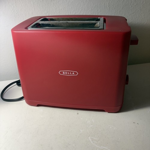 Bella red slice toaster - red, 2-slice